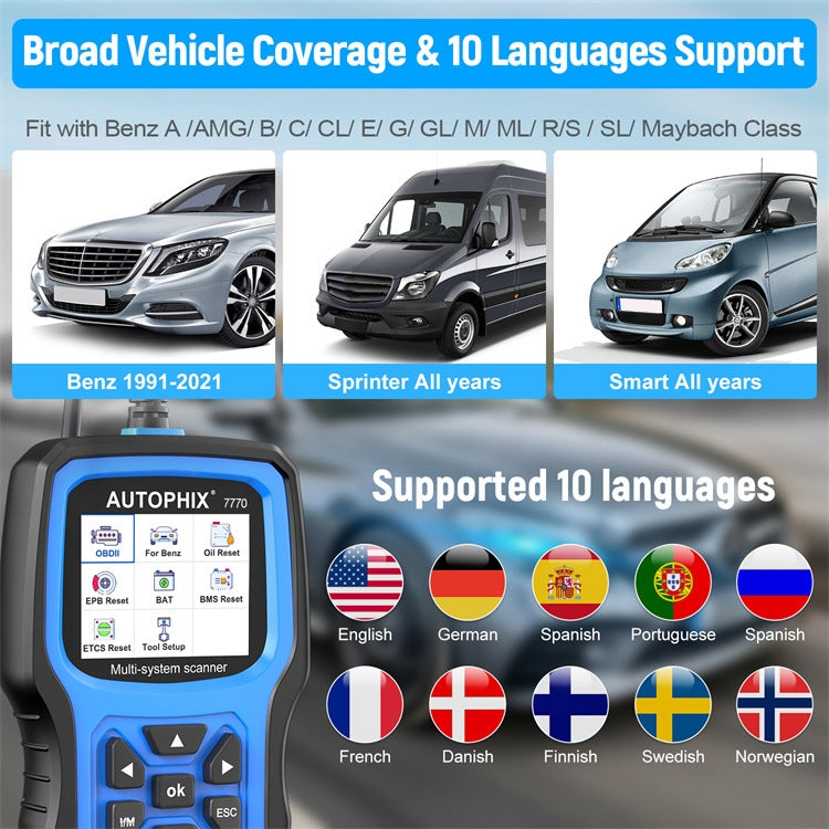 AUTOPHIX 7770 For Mercedes Benz Car Full System OBDII Diagnostic Tool Maintenance Tester, 7770 AUTOPHIX 7770 For Mercedes Benz Car Full System OBDII Diagnostic Tool Maintenance Tester, 7770
